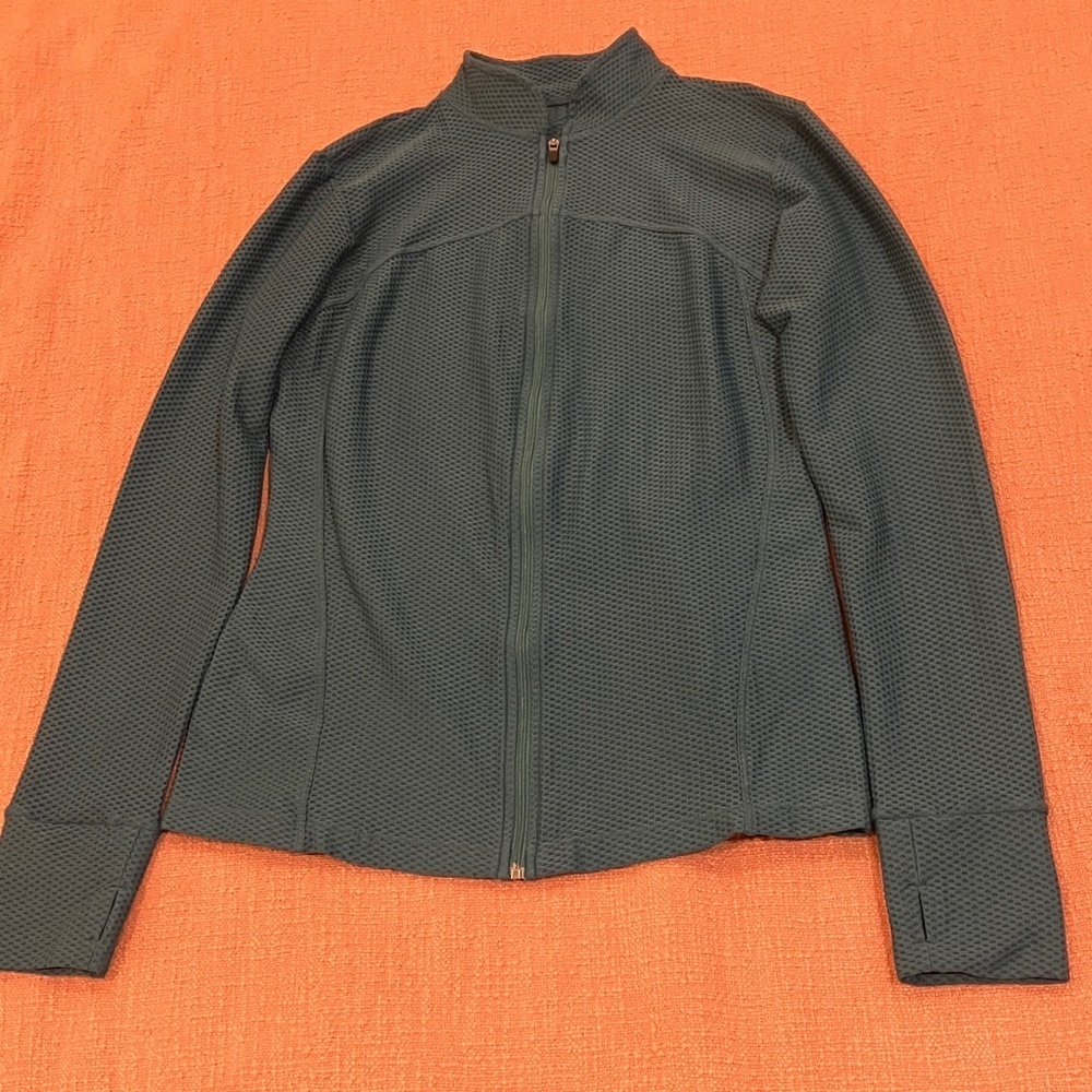 Powercool wm’s med teal zip up running sweater / Jacket